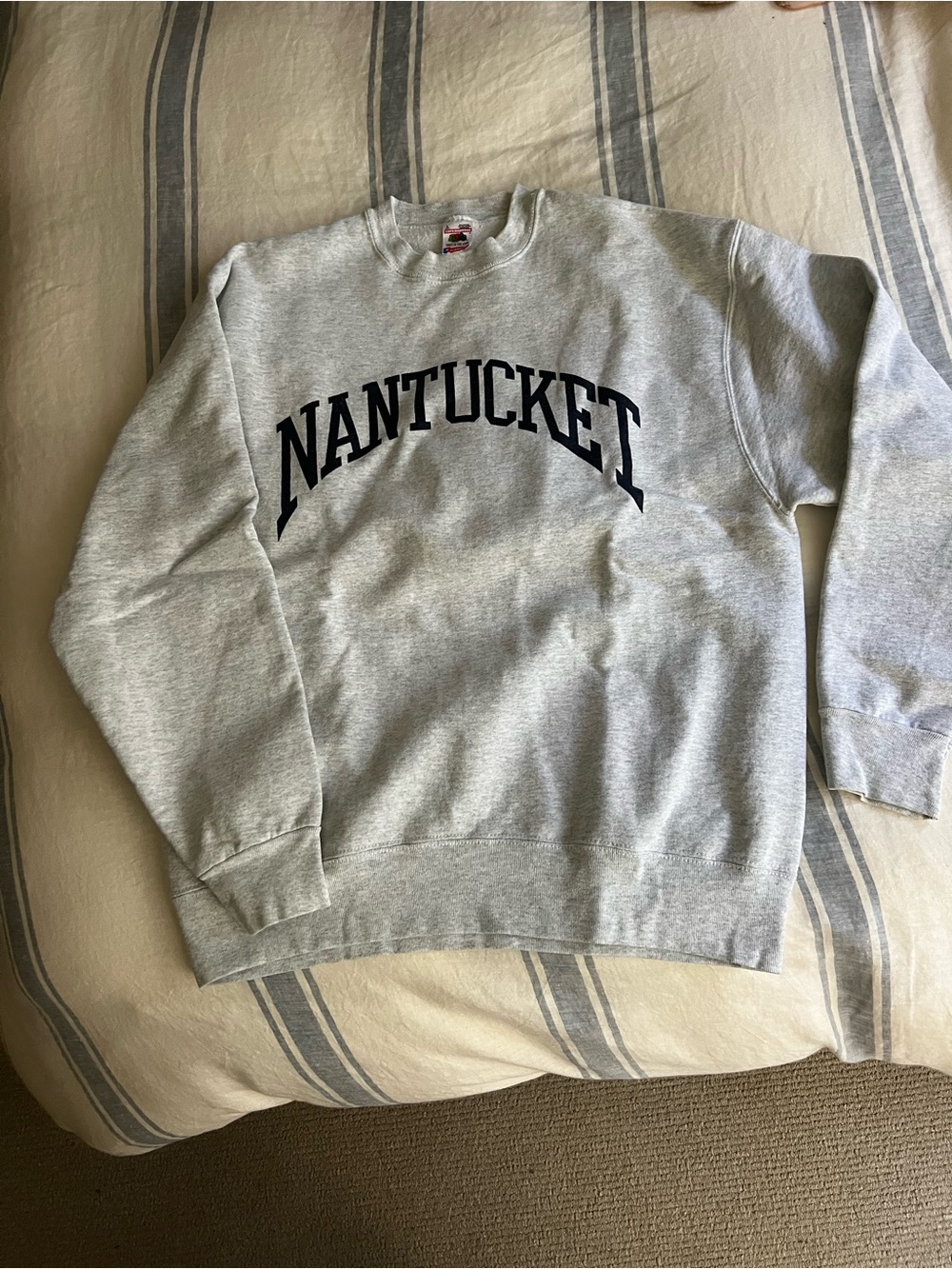 VINTAGE NANTUCKET Heavyweight Sweatshirt LG 1990a Supercotton